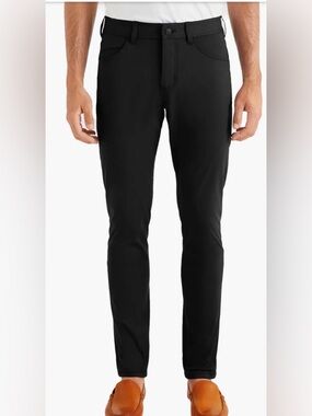 Rhone Commuter Men's Slim Fit Five Pocket Pants Flex-Knit Size 30x32 Black